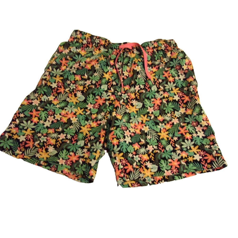 Chubbies Boomerang Swim Trunks Toucan Flowers Sz. M Pockets